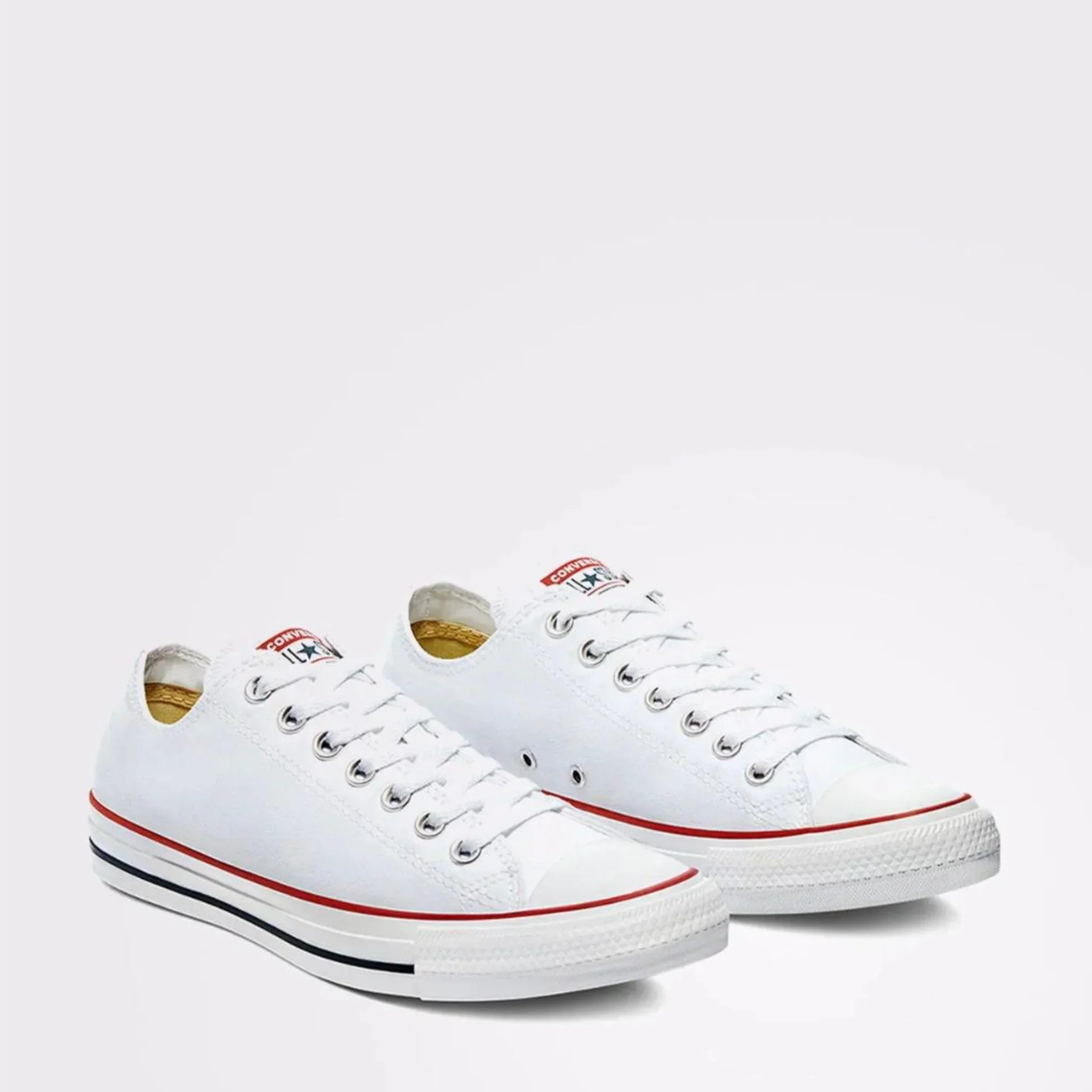Converse White Low-Tops
